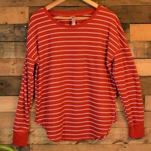Gilligan & O'Malley Waffle Knit Long Sleeved Sleep Shirt
